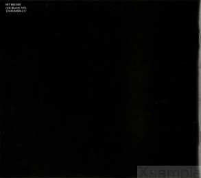 Booklet Aussen | Rückseite mit Katalognummer