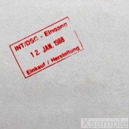 Coverdetail: Eingangsstempel
