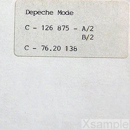 Coverdetail: Sticker mit Matrixangabe