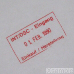 Eingangsstempel Intercord