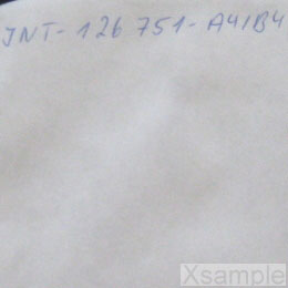 Detail Innersleeve: handgeschriebene Matrix