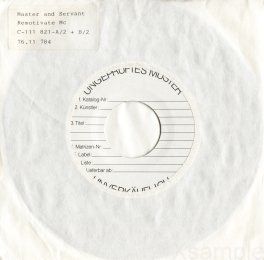 Testpressung im Innersleeve mit Sticker