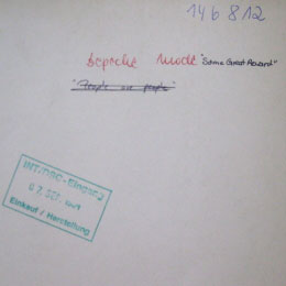 Detail Cover: Eingangsstempel