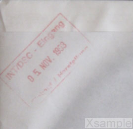 Detailbild Eingangsstempel