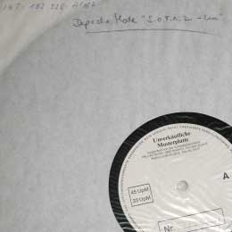 Detailbild Matrix- und Katalognummer - Beschriftung Innersleeve